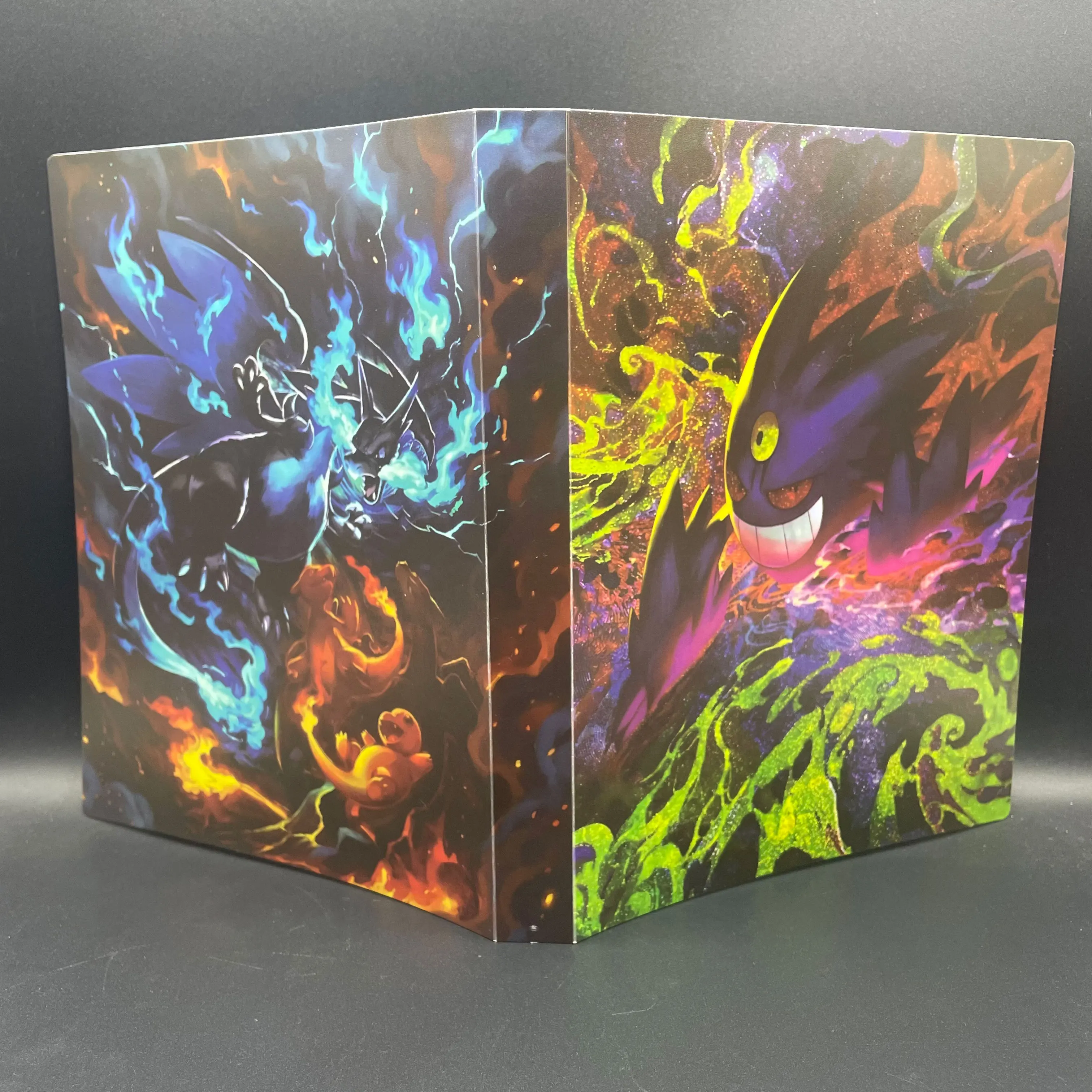 Anime PTCG Gengar Charizard Sammelkartenalbum für 240 Karten, mattierte Oberfläche, ein Geschenk für Sammelkartenliebhaber.