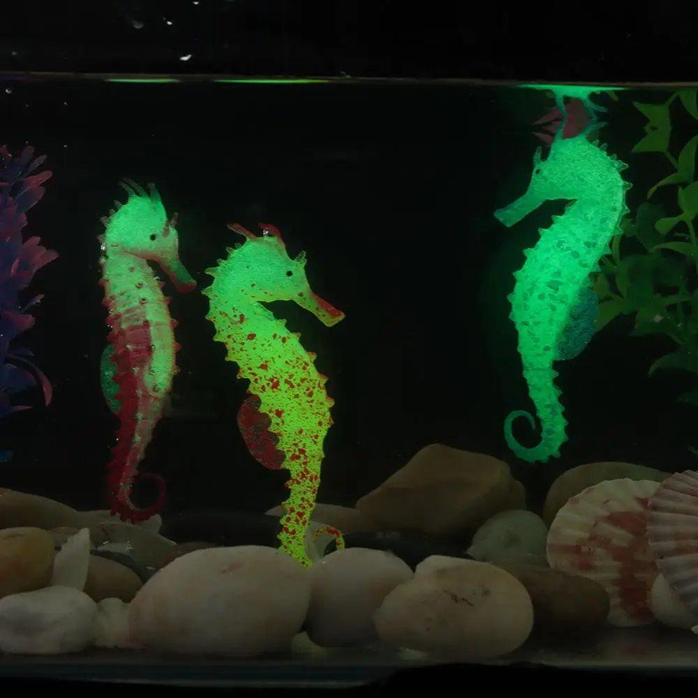 

Simulated Aquatic Fish Tank Toy Home Silicone Aquarium Decoration Seahorse Ornaments