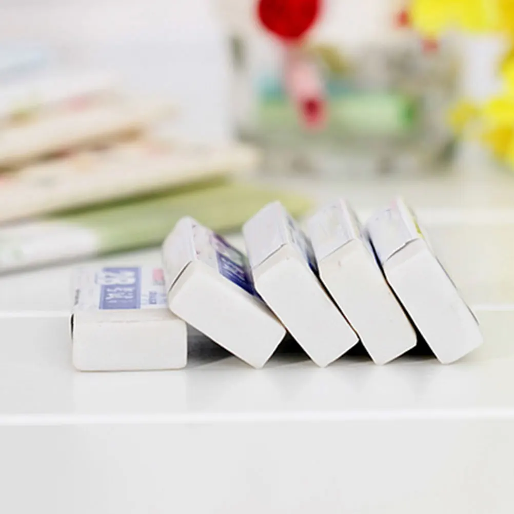 

10pcs 2B Exam Eraser Smooth Flexible Eraser For School Office Supplies Student Kids Gift Art Drawing