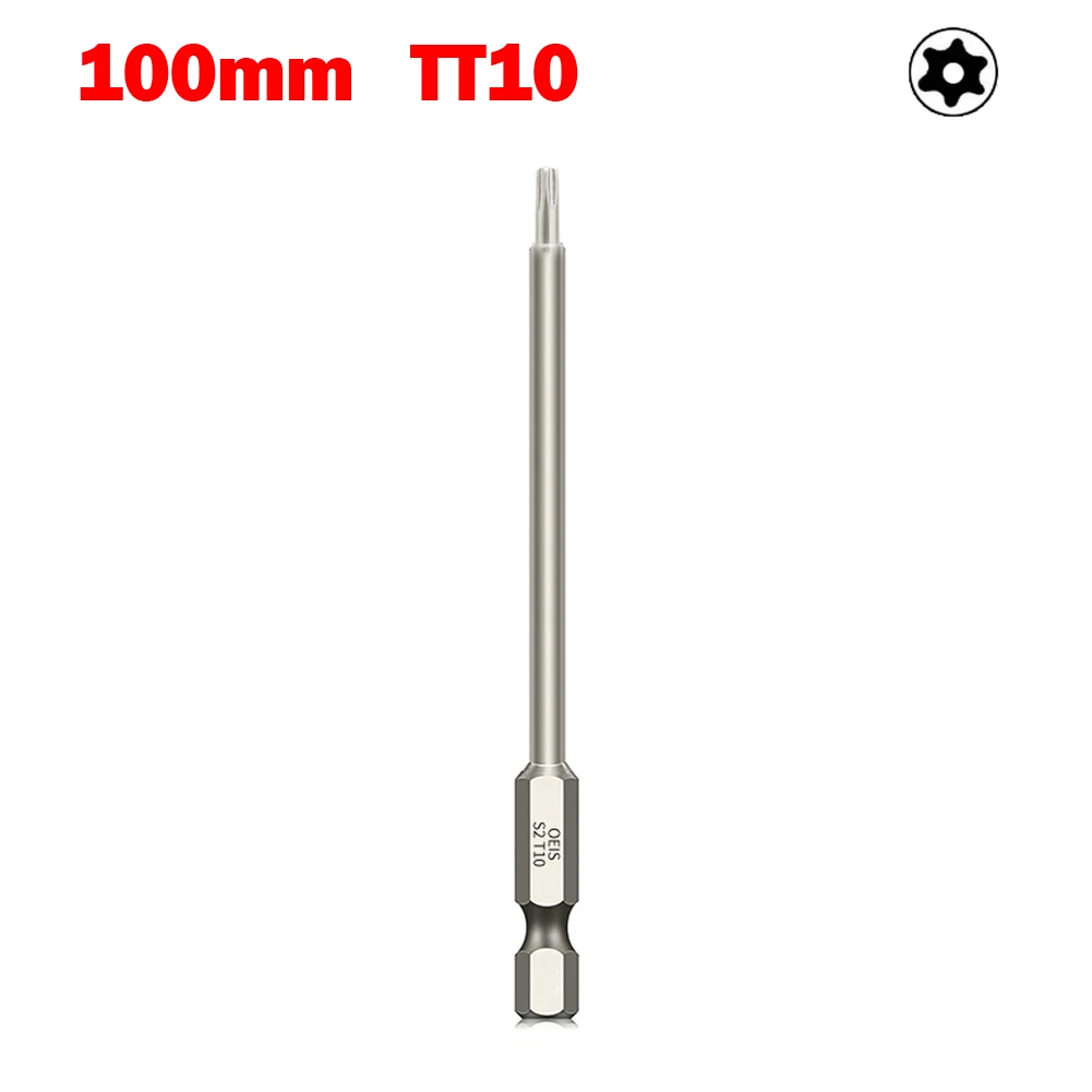 Alloy Steel Anti-rust High Quality 1/4 Inch Hex Screwdriver Bit Electroplating For Exact Screw Unscrew T6-T40 Tool