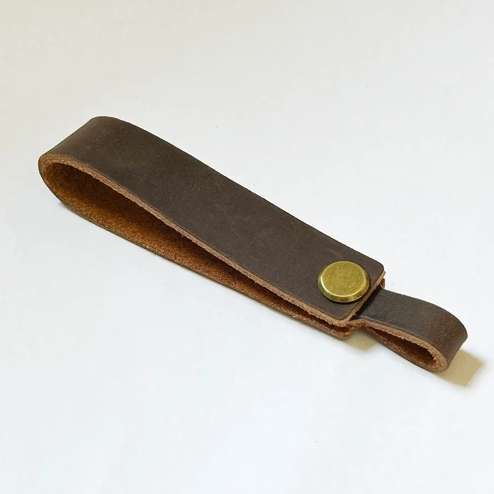 Personalized Minimalist Design Leather Keychain
