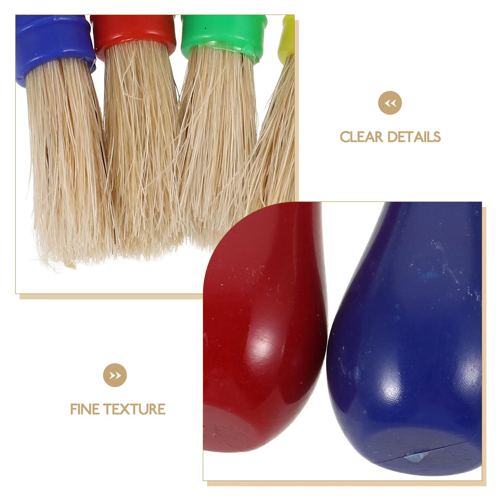 

4Pcs Doodle Painting Brushes for Art Supplies Fine Details Durable Material Portable Paint Brushes for