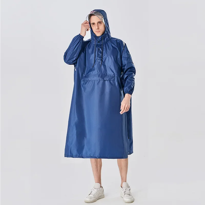 Polyester Raincoats Adult Men Women Household Rain Gear Plus Long Lightweight Raincoat Large Size Riding Backpack Hiking Poncho