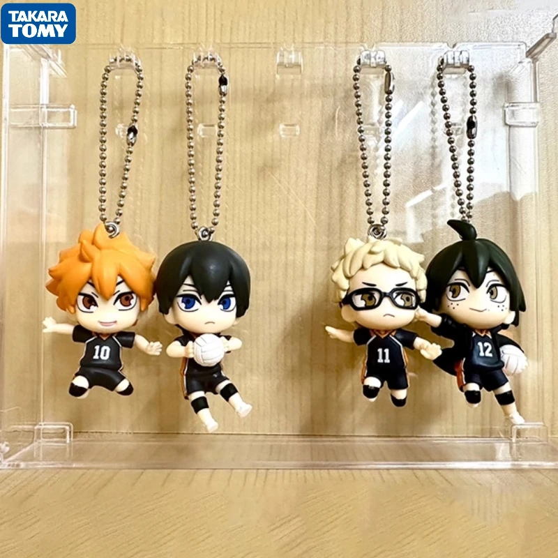 

TAKARA TOMY Haikyuu!! Хината Сёйо Цукисима Кей Тобио Кагеяма кулон игрушка модная слепая коробка гашапон Коллекционные аниме фигурки