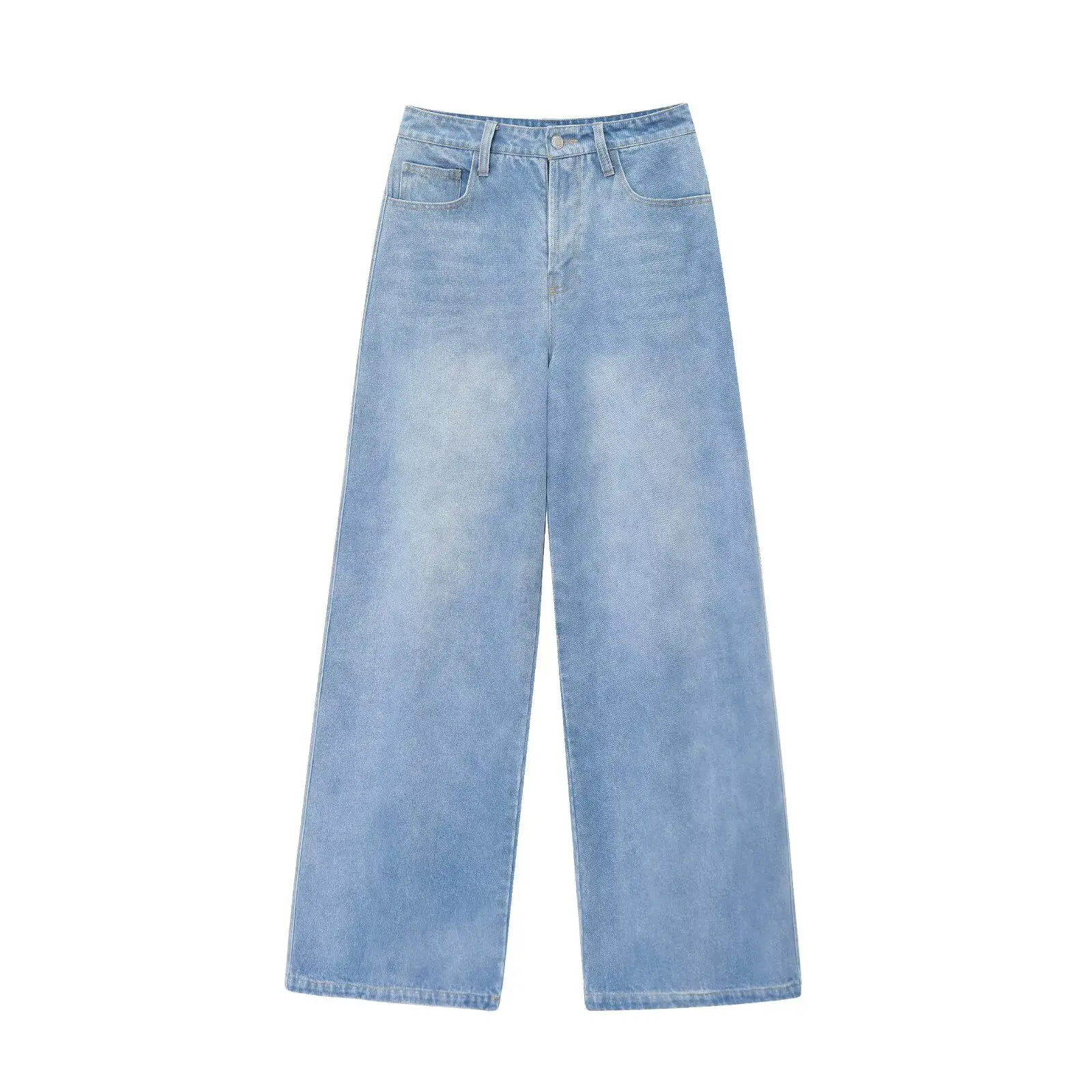 

Women's clothing 2025 new style old money style European and American fashion versatile loose high waisted wide leg jeans