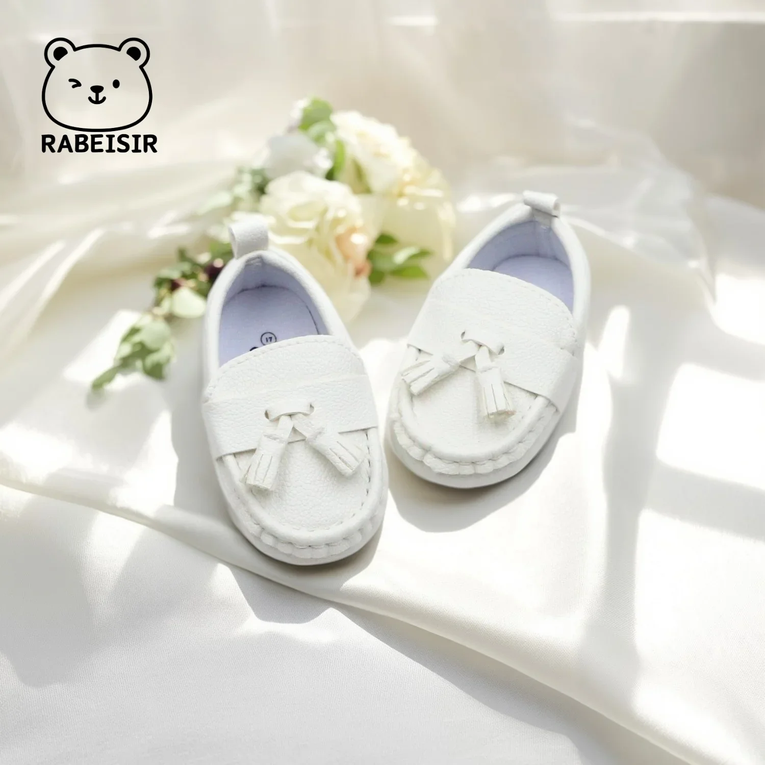 

Baby girl shoes, retro leather shoes, baby walking shoes, loafers, 6-12-18 months, soft sole, anti slip, breathable