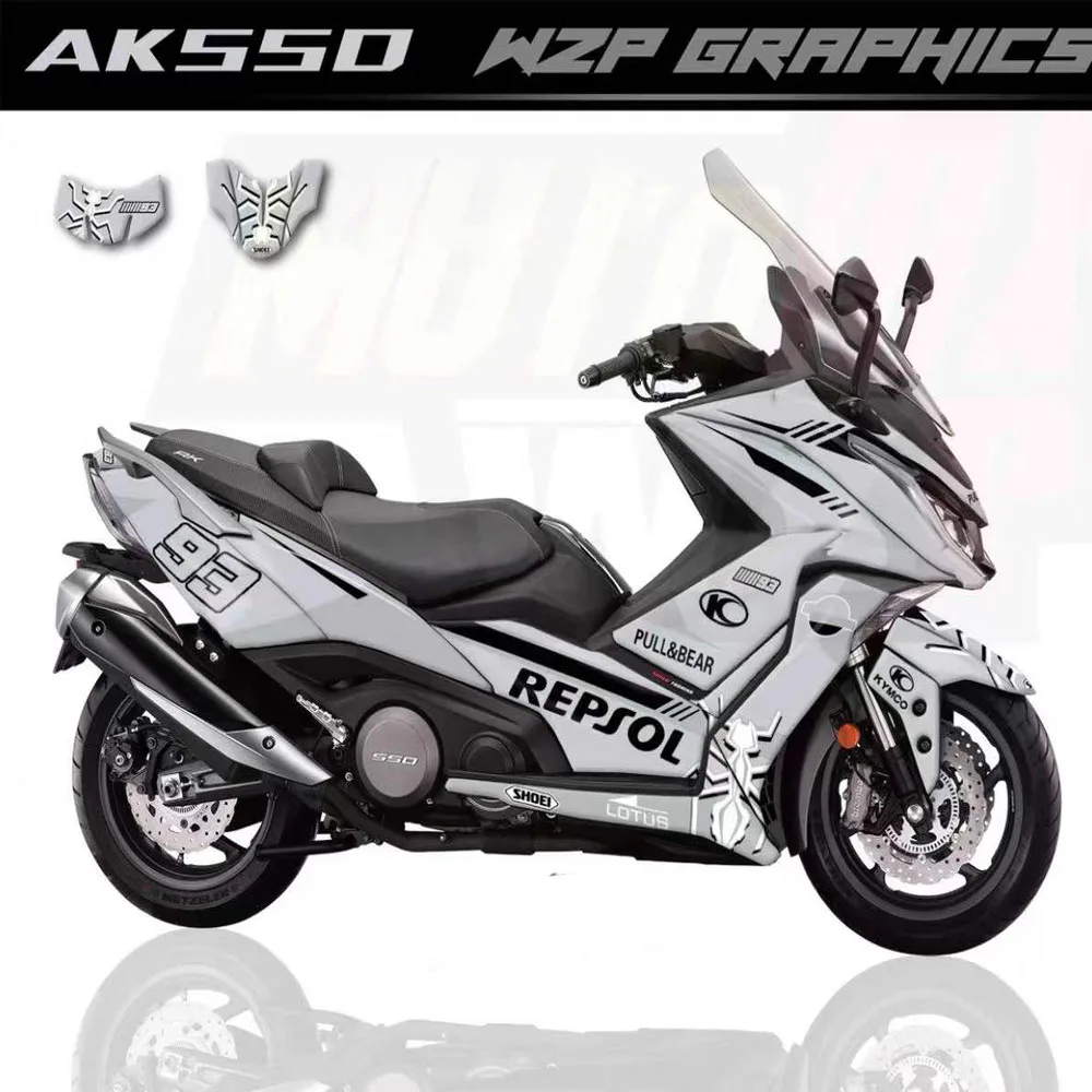 For KYMCO AK550 AK 550 Motorcycle Decals Decoration Fuel Tank Body Protection Sticker