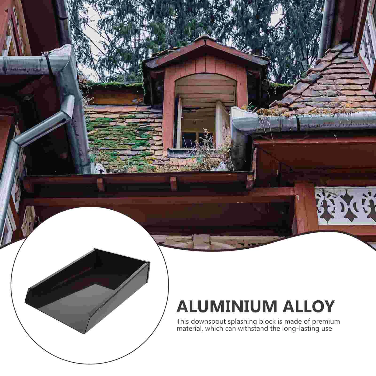 Water Dustpan Gutter Block Downspout Splashing Rain Extender Decorate Extension Tool for Aluminum Alloy Aluminium Garden