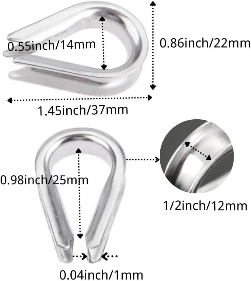 4pcs 1/2