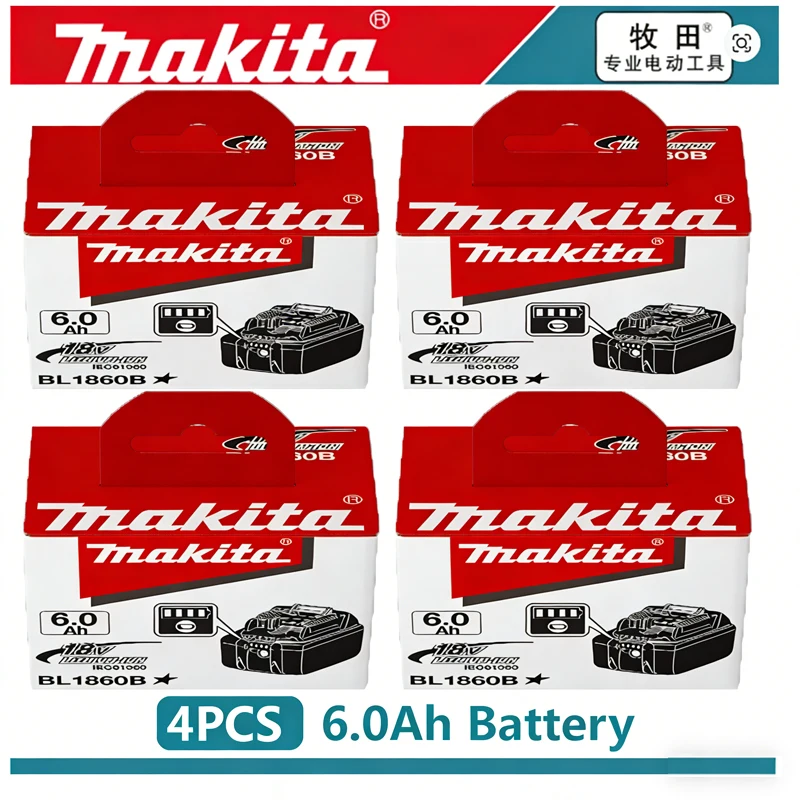 

Original Makita 6Ah for Makita 18V Battery BL1830B BL1850B BL1850 BL1840 BL1860 BL1815 Replacement Lithium Battery 2026