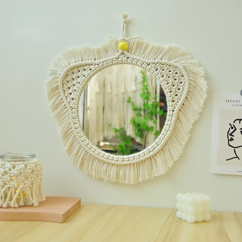 

Bedroom Wall Decorative Mirror Aesthetic Cute Compact Decorative Mirror Cosmetic Espejo Pared Decoration Living Room YY50DM