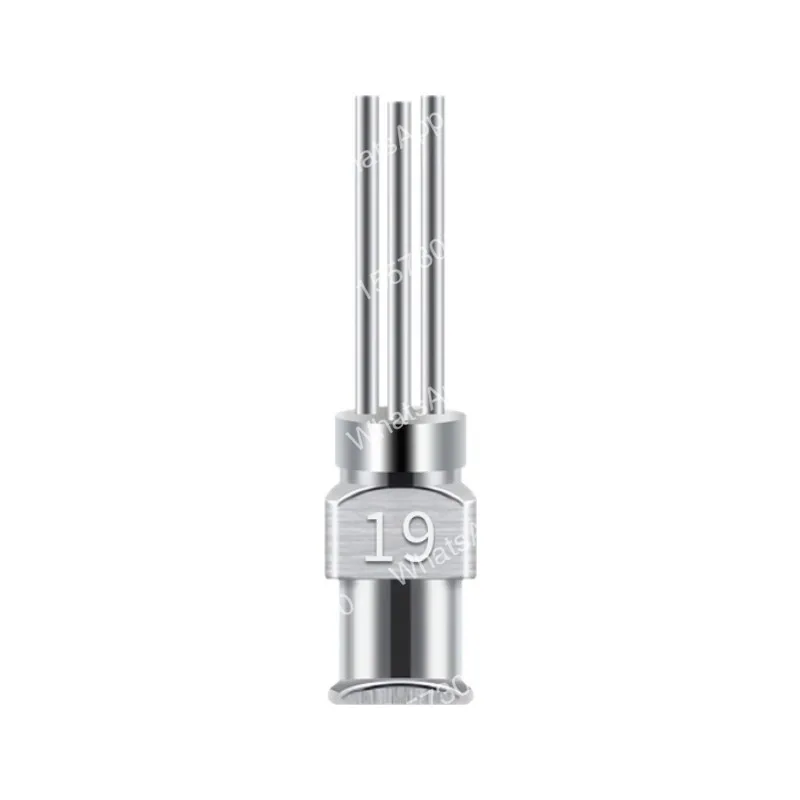 100PCS all-metal three-tube dispensing needle 1/2 inch bayonet dispensing machine needle nozzle 13mm
