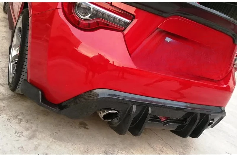 

For 17-19 Toyota GT86 Subaru BRZ Carbon Fiber Rear Lip Modified Three-Stage Blade Rear Lip