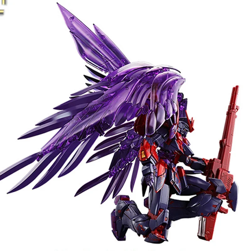 Bandai Originele Doos MG 1/100 WING GUNDAM NUL EW CROSSCONTRASTCOLORSCLEAR Wit Anime Volledige Action Assembly Figuur Model Speelgoed Gift