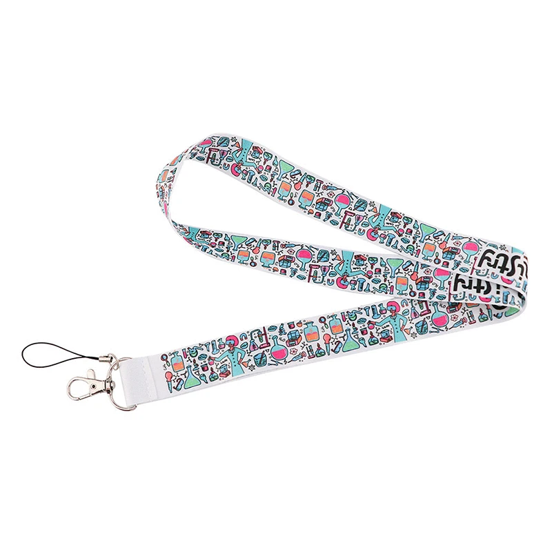 1pc Cute Neck Strap Lanyards Keychain Badge Holder ID Card Pass Hang Rope Lariat Lanyard for Key Rings Accessories DIY Hang Rope