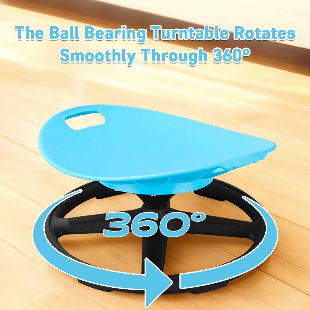 

Сенсорные вращающиеся кресла для детей с СДВГ/аутизмом - Вращающееся сенсорное кресло для детей с аутизмом с ручкой безопасности и противоскользящим дизайном