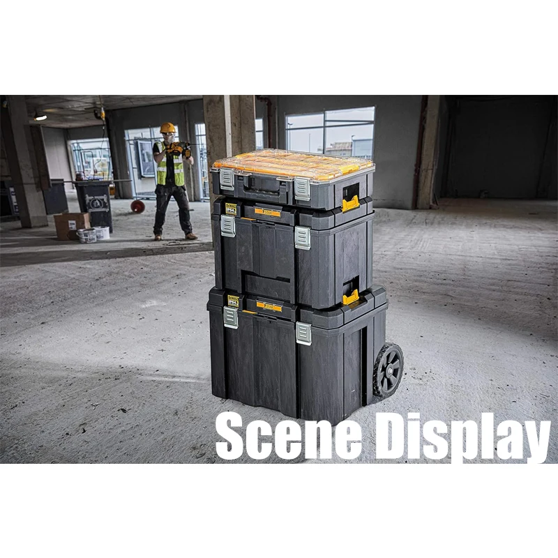 Imagem -06 - Caixa de Armazenamento Móvel Dustproof Lockable Impermeável Empilhável Peças Dwst83346 Dwst83347 Tstak Ip54