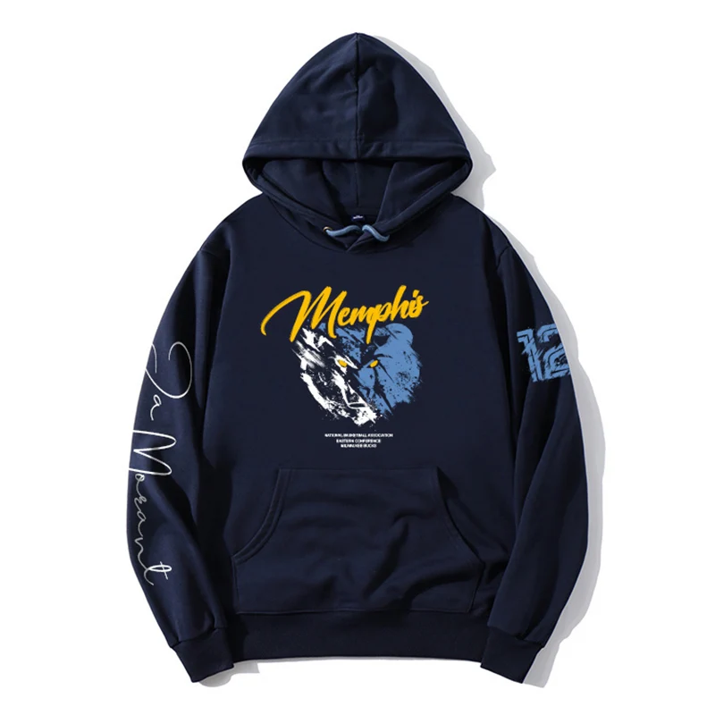 Dpoy original design männer kapuzen pullover plus samt basketball sportswear Ja Morant lose große größe vintage hip hop stil