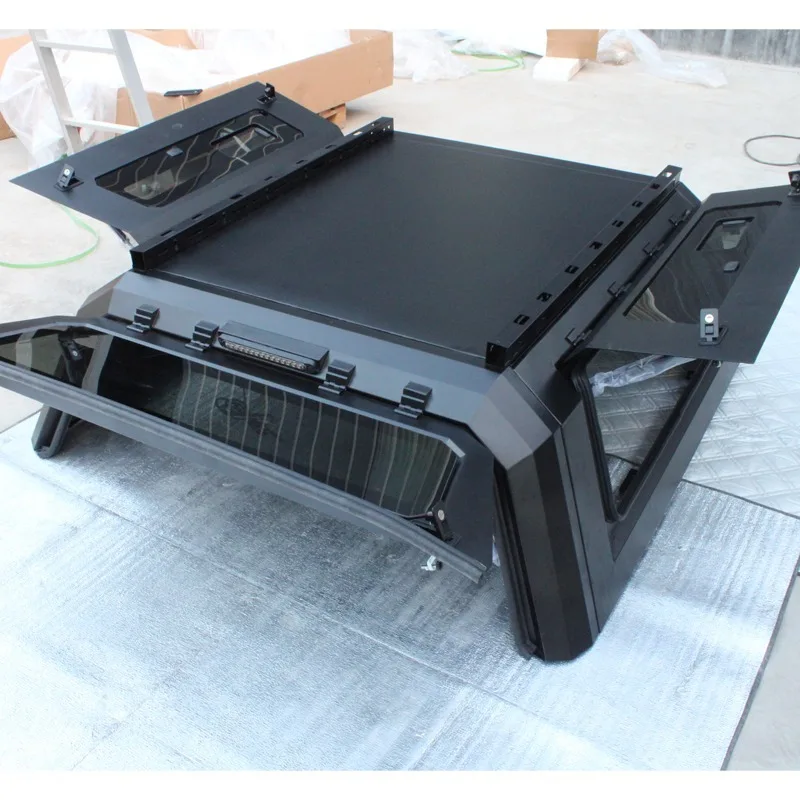 Premium Manganese Steel Hard Steel Camper Shell Waterproof Locking Pickup Hardtop Canopy Fit Nissan Frontier