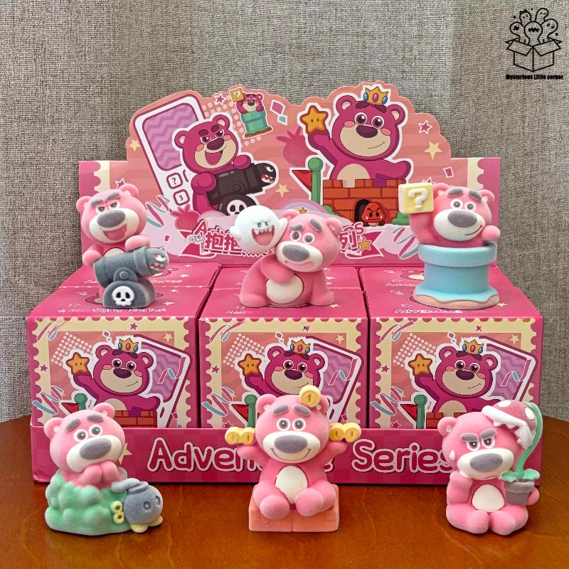 

Милая клубничная объятия медведя слепая коробка креативный мультяшный медведь периферийный персонаж фигурка коллекция украшение для рабочего стола подарок