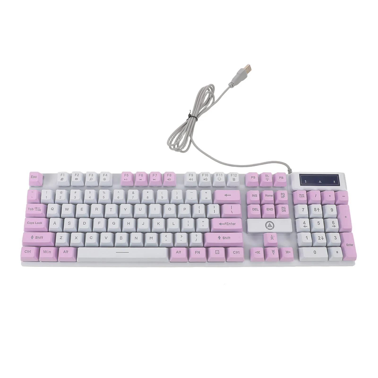 

104 Keys Mechanical Rgb Backlit Wired Gaming Keyboard For Pc Laptop Usb Led Computer Keyboard Retro Typewriter Style Office