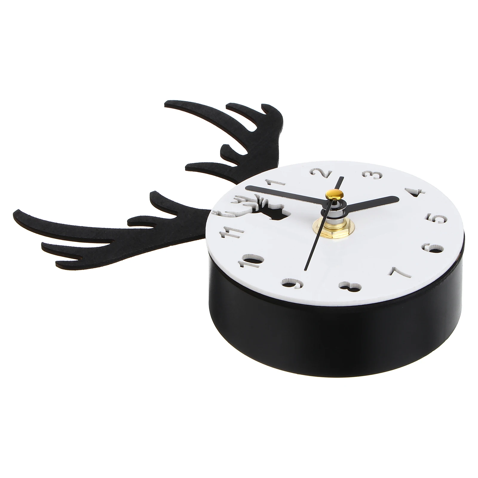 

1PC Premium Wooden Frame Silent Waterproof Anti Oxidation Deer Wall Clock Cute Decoration Living Room Bedroom
