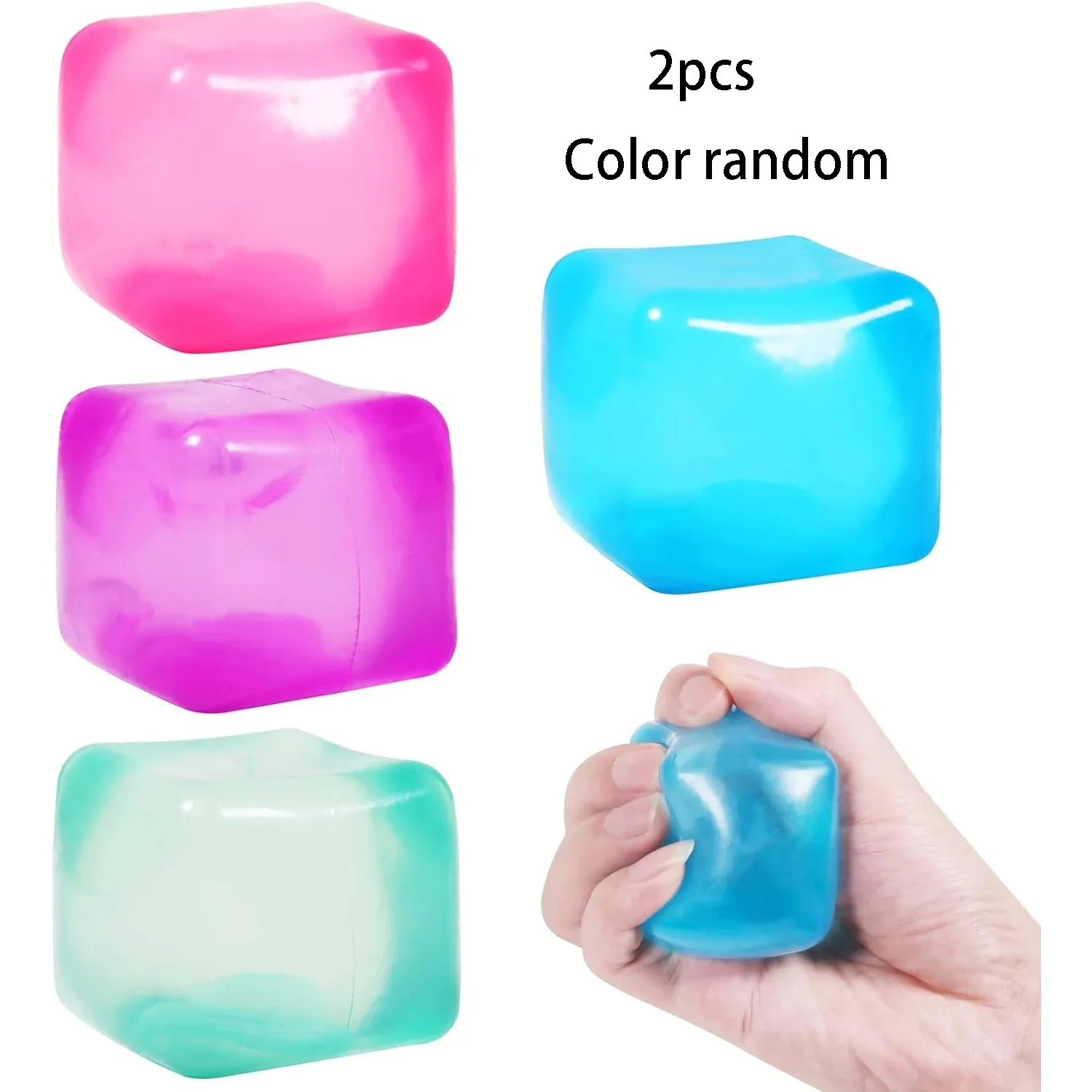 2 Pièces Squishy Hamster – Jouet Anti-Stress En Forme D'Animal – Balle De Décompression Durable Pour Enfants Et Adultes