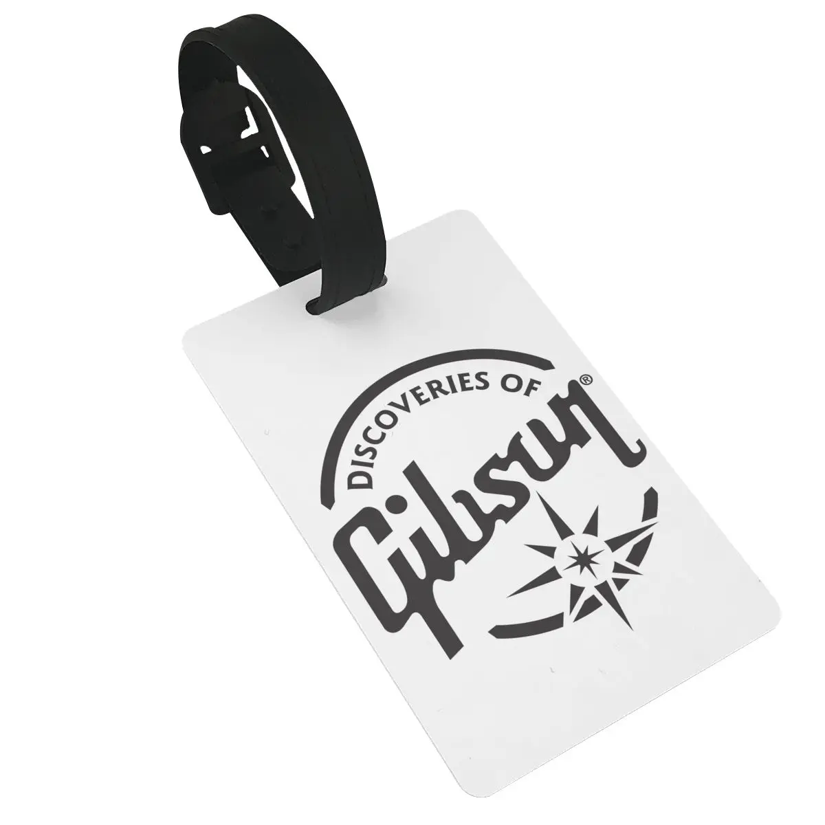 Gibson Les Paul Luggage Tags Suitcase Accessories Travel PVC Cute Baggage Boarding Tag Portable Label Holder ID Name Address