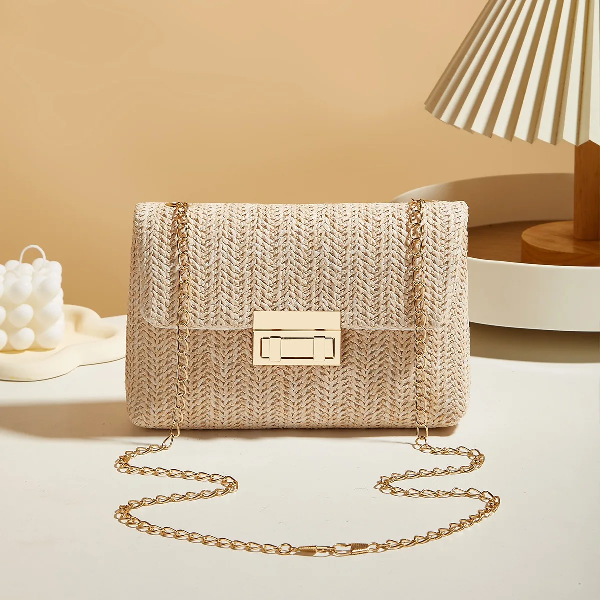 Sac de plage bohème en paille pour femme, petit sac à bandoulière tissé pour l'été, sac messager pour filles, sac à main en paille, cadeau de vacances
