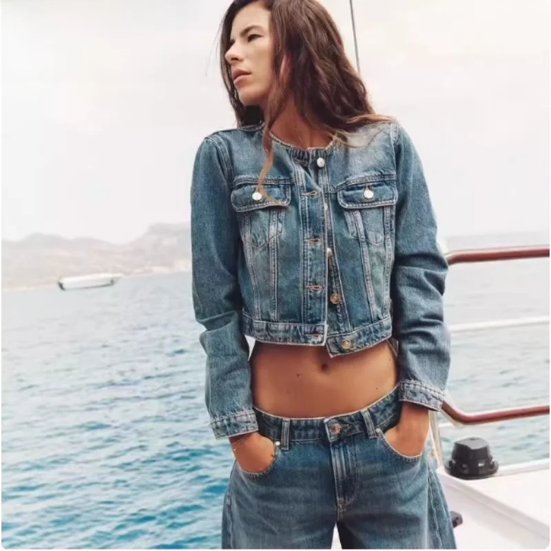 

Casual Denim Jaet Autumn Low Waist Balloon Pants Women's Faion Loose Fit Regular Thin Square Collar Jeans Jaet