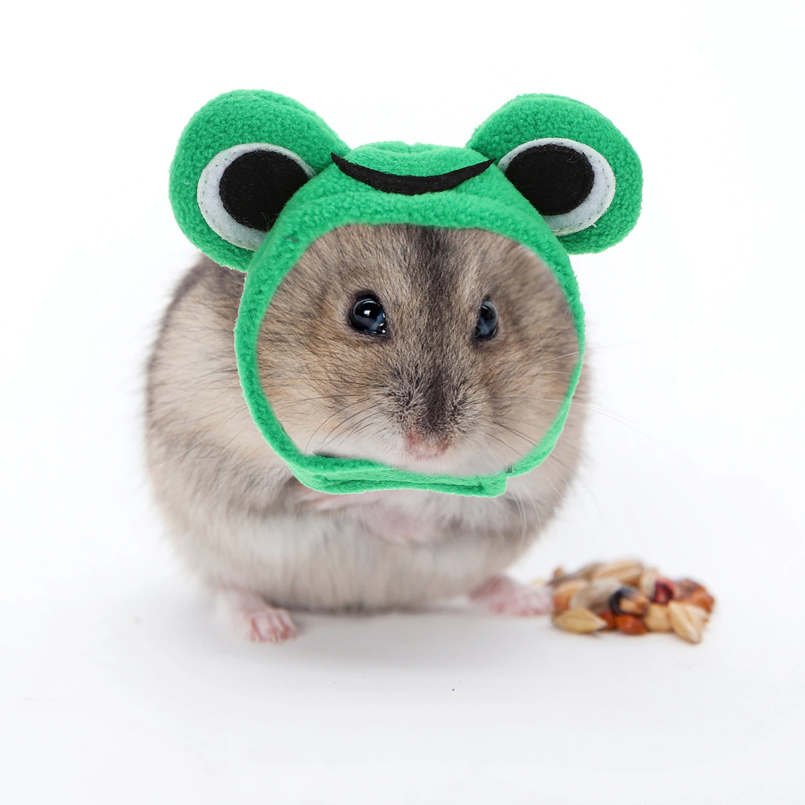 

Adorable Frog-Shaped Hamster Hat Cute Small Pets Headwear Party Decoration