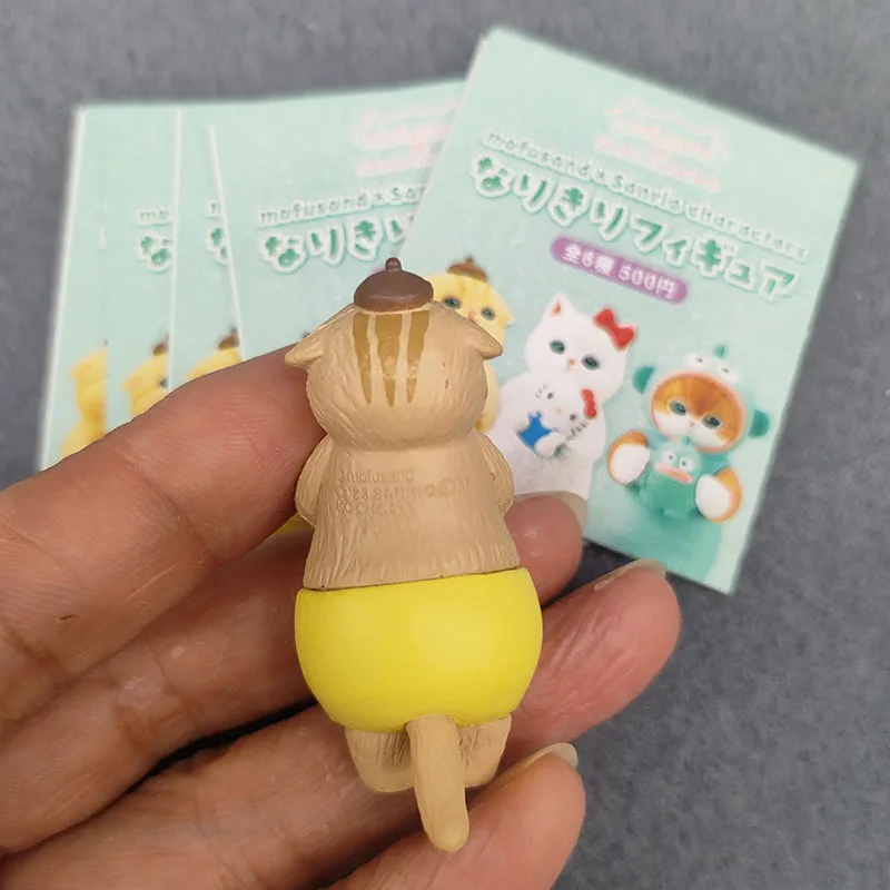 Mofusand Shark Cat Cos Sanrio Blind Box Kuromi Cinnamoroll My Melody Character Figures Toy Ornaments Dolls Fans Children Gift image 6