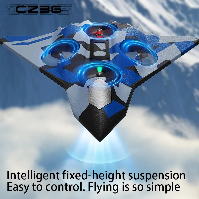 CZ36 Throw-to-Fly RC Plane - Foam Upgraded Stunt Surround Glider, Multiplayer Interactive Kids Toy