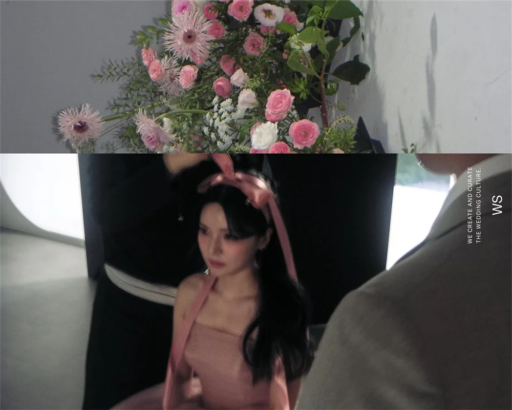 ชุดราตรีผ้าทูลสีชมพูพาสเทลสไตล์เกาหลี สำหรับถ่ายภาพงานแต่งงาน แบบไร้สาย ไร้แขน ทรงเอไลน์ ยาว ชุดงานเลี้ยง คอร์เซ็ท สามารถสั่งตัดได้