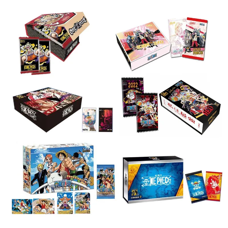 Luffy  Japanese Anime Collection Card Cartas Luffy Roronoa Sanji Nami TCG Game Cards 50-210Pcs/Box Children Birthday Gift