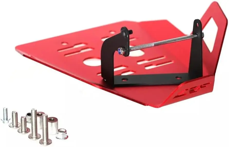 Front Motorcycle Skid Plate, Engine Lower Bash Guard Cover, Compatible with 110cc Dirt Bike 2013-2026, Red