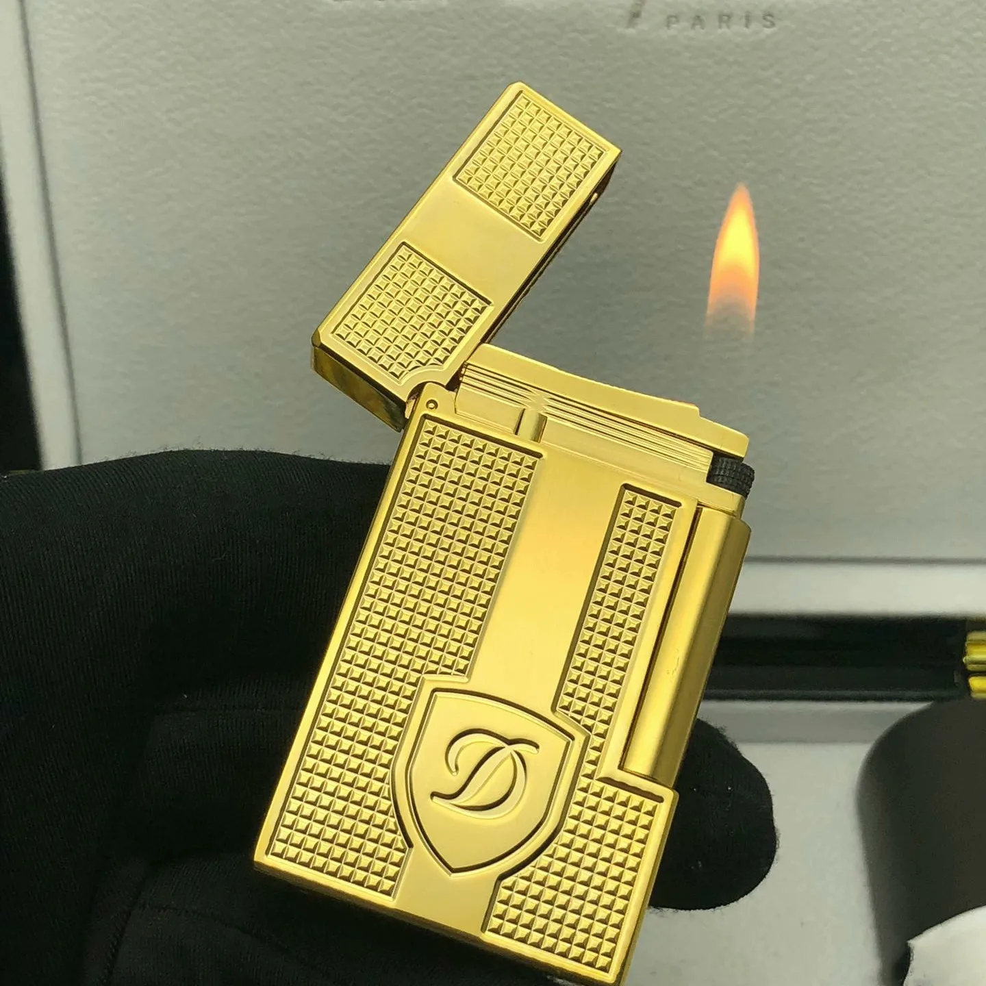 S.T. Dupont Classic Soft Flame Lighters Butane Refillable with Stylish Design Lighter Collection