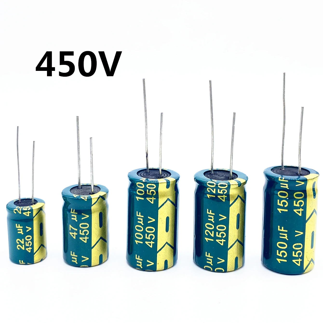 Wysokiej częstotliwości kondensator elektrolityczny 450V 20% 450V 4.7UF 10UF 22UFUF 33UF 47UF 68UF 82UF 100UF 120UF 150UF 220UF