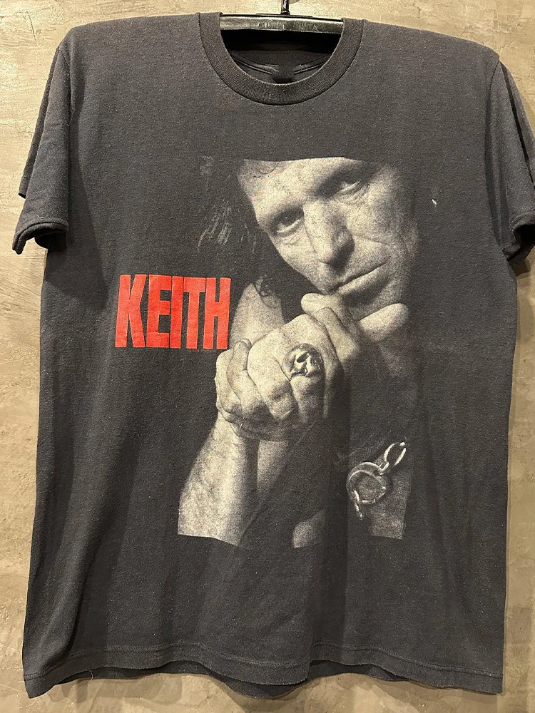 

Летняя мужская футболка Keith Richards Blues Rock Guitarist Keith Richards с коротким рукавом CEC High Street