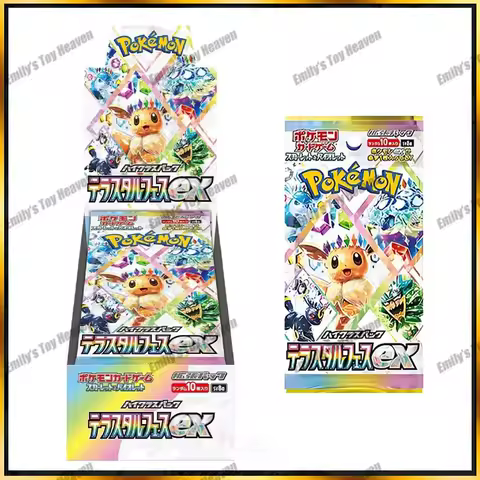 In Stock 100% Original Pokemon Japanese Cards Sv8a Eevee Booster Box Packs Trading Cards Rare Collection Competition Game Gifts