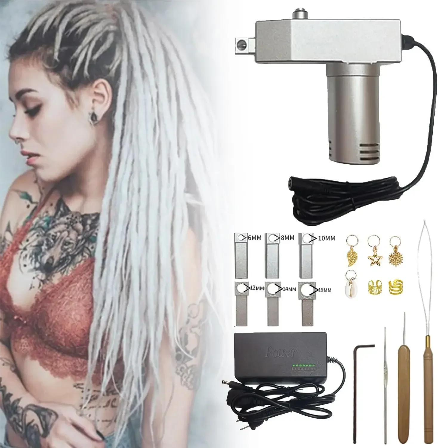 Upgrade Dreadlocks Machine,Handheld Automatic Dreadlock Machine,DIY Dreadlocks,Dreadlock Machine Kit,Dreadlock Maker for Locs