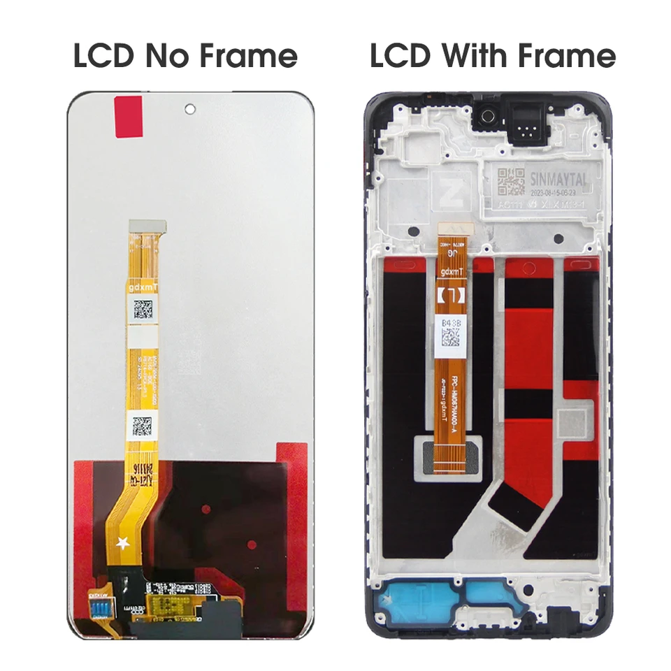 Pantalla LCD de 6.67'' OEM para A3 4G CPH2669 CPH3669, para A40 A40M A60(LATAM), ensamblaje de pantalla táctil digitalizador reemplazo 3
