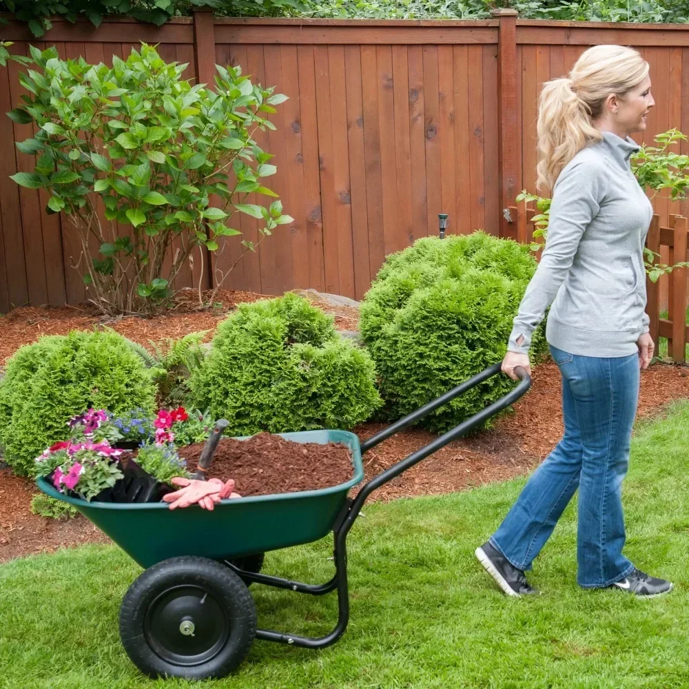 Halaman Rover 2 roda ban gerobak utilitas untuk taman hijau Ideal untuk perumahan berkebun dan lanskap