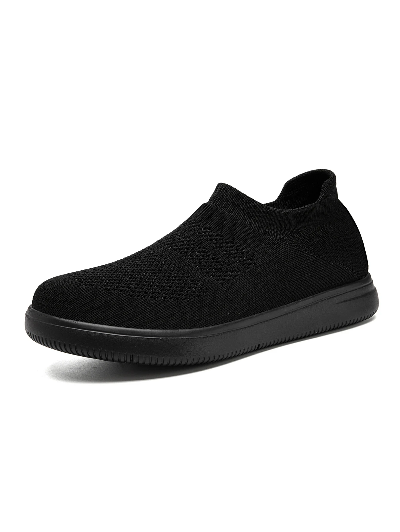 Damen-Socken-Sneaker, Slip-On, atmungsaktive Flying-Knit-Schuhe, weich, rutschfest, leicht, flache Walking-Loafer, Damen-Büro- und Alltagsschuhe – Detail 16