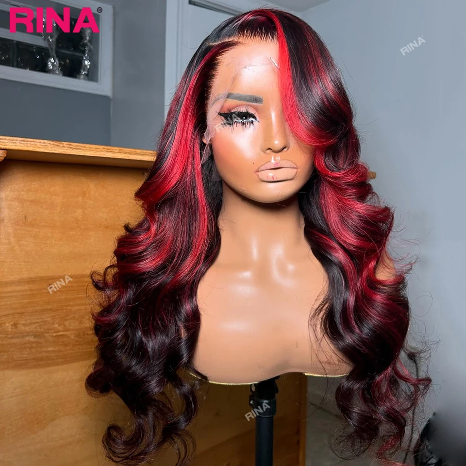 

Highlight Pink Colored Body Wave 13x4 Lace Front Wigs Human Hair Wig For Women Transparent 13x6 Lace Frontal Wigs Pre Plucked