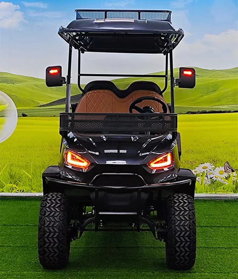 Cheap Golf Cart Electric/Gas Powered 5KW Electric Truck Street Legal 72V Lithium Powered Hunting Farm 6 Seater Golf Cart