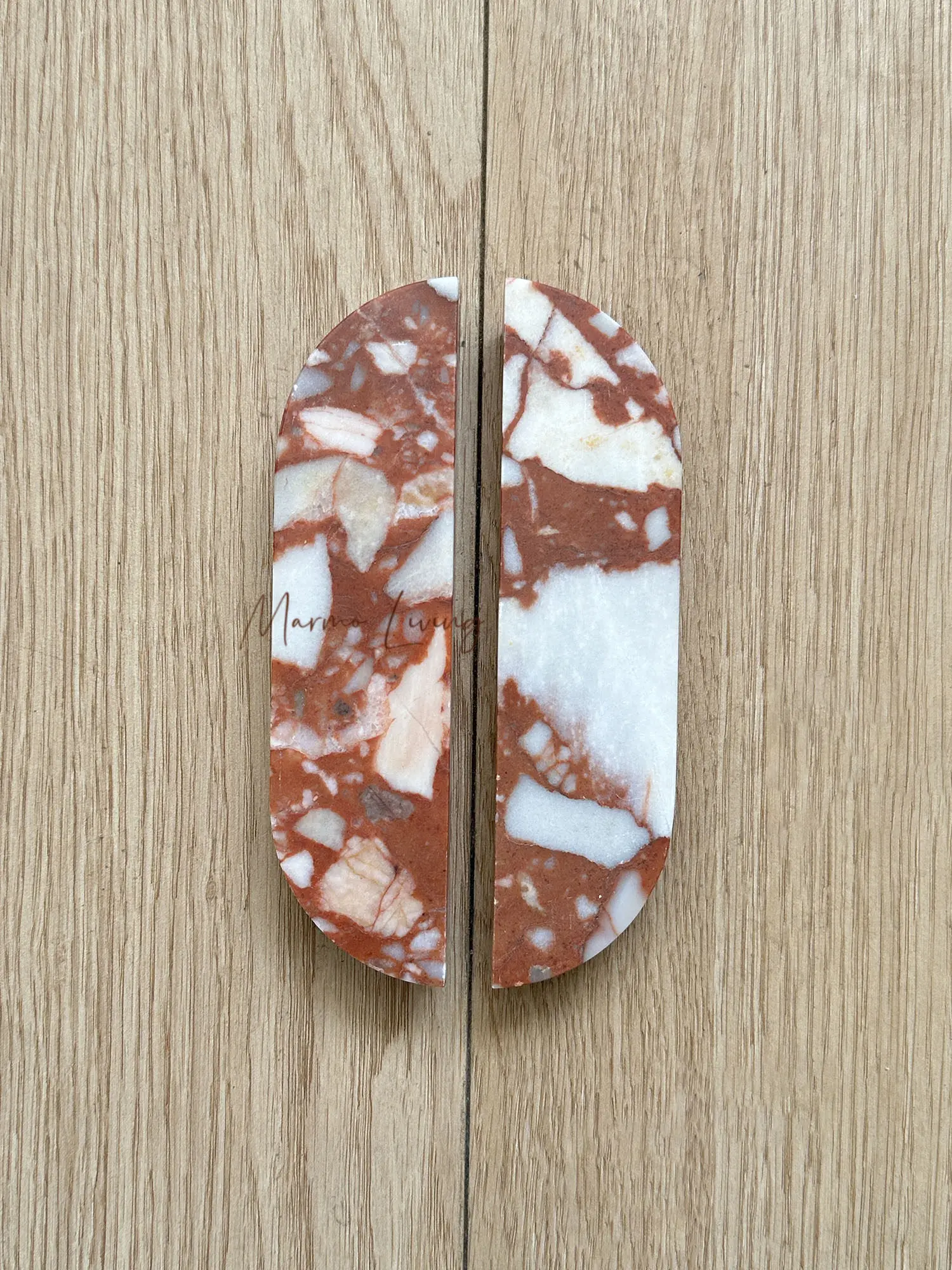 

Natural Marble Drawer Knobs Vintage Hole Stone Luxury Wardrobe Handles for Cabinet Dresser