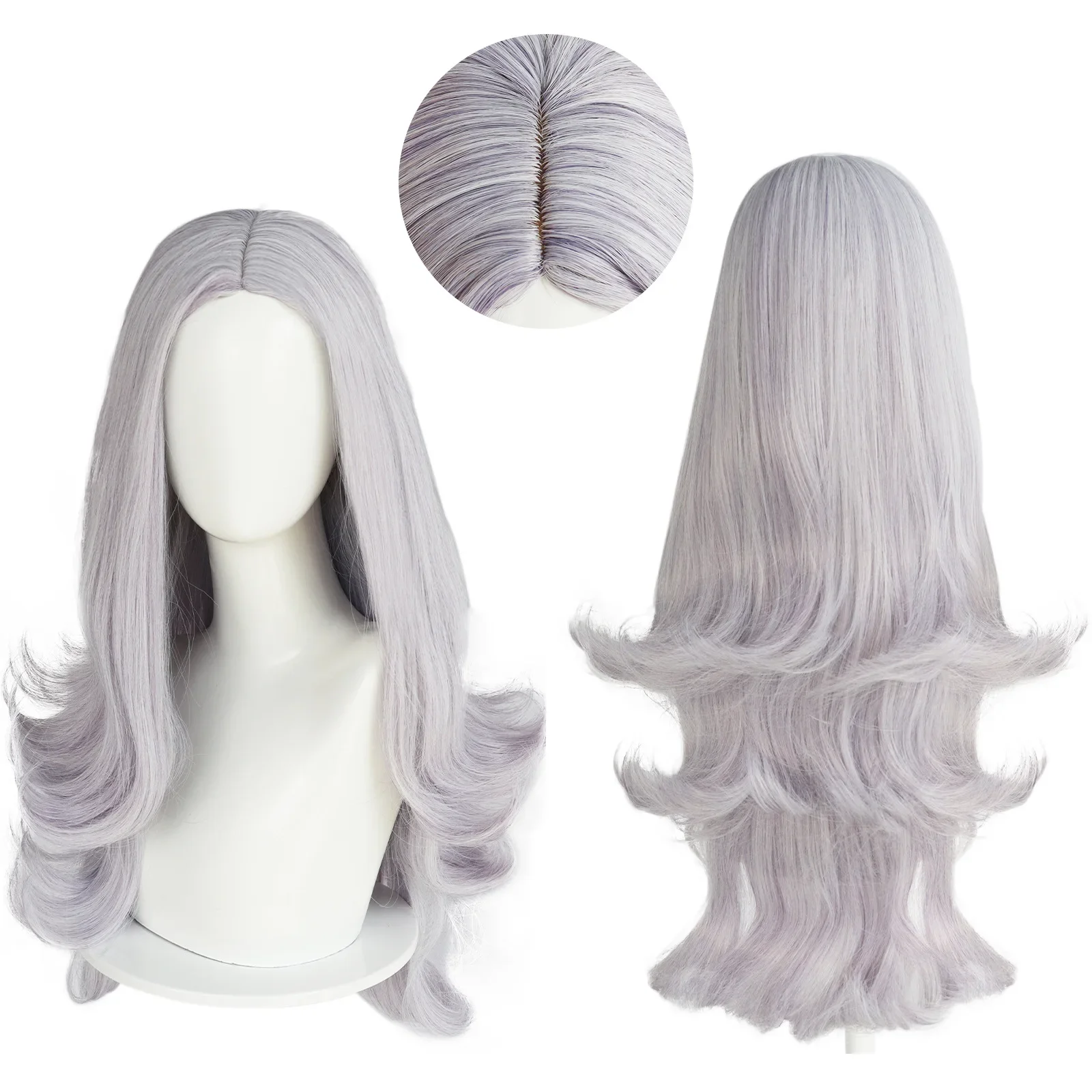 

Sera Seraphim Cosplay Wig Long Heat Resistant Synthetic Scalp Hair Costume Prop for Women Men Halloween Party Stage Wigs