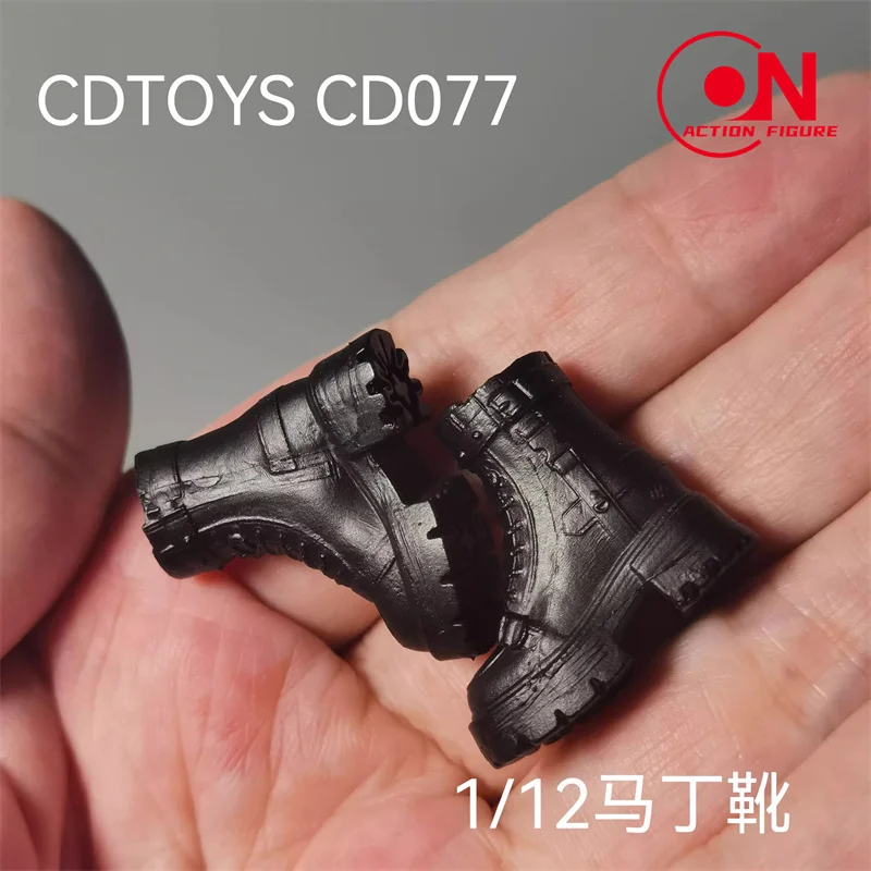 cdtoys cd077 1/12 فاسق دراجة نارية نمط الأحذية الصلبة الأحذية نموذج صالح 6 ''الجندي انفصال قدم عمل الشكل الجسم الدمى #4