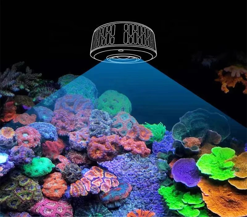 

A7 III 100 Вт Wi-Fi 6-канальный прибор Smart Marine Light Полный спектр соленой воды Коралловый риф Морские растения Аквариум Светодиодный светильник